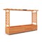 Raised Garden Bed With Side Trellis Hanging Roof And Planter Box-Orange